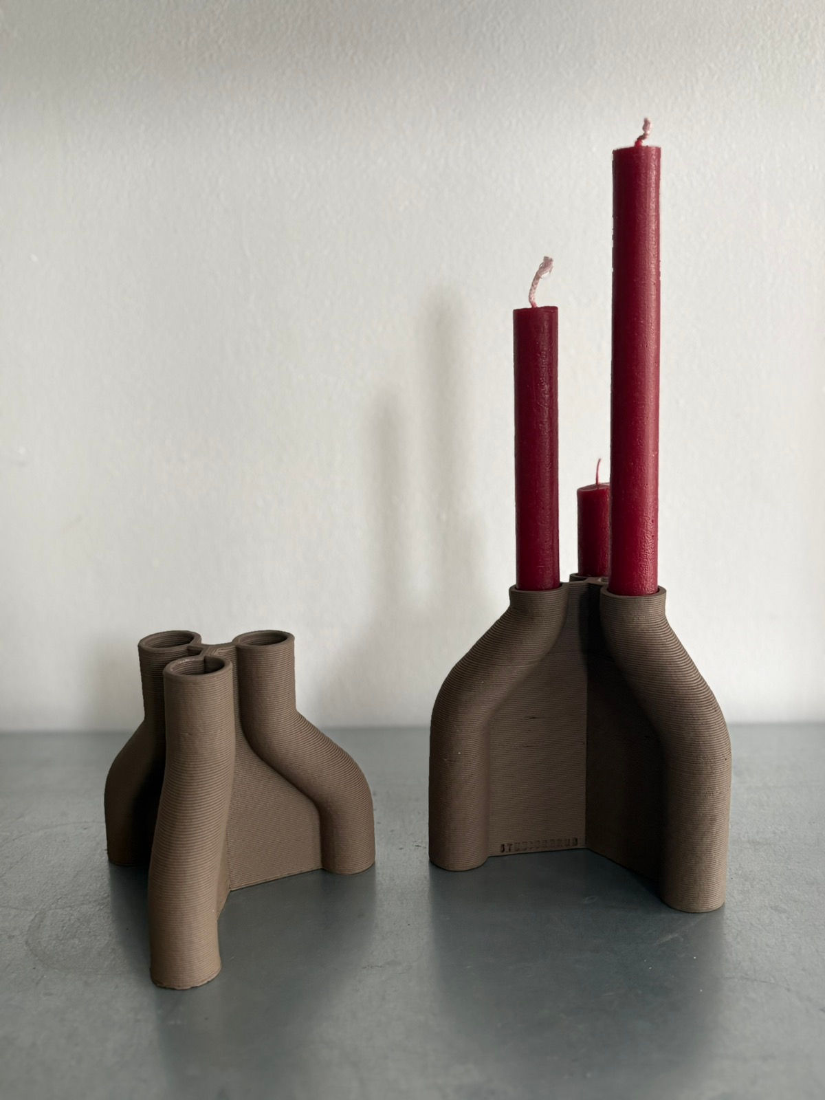 Brutalist candle holder