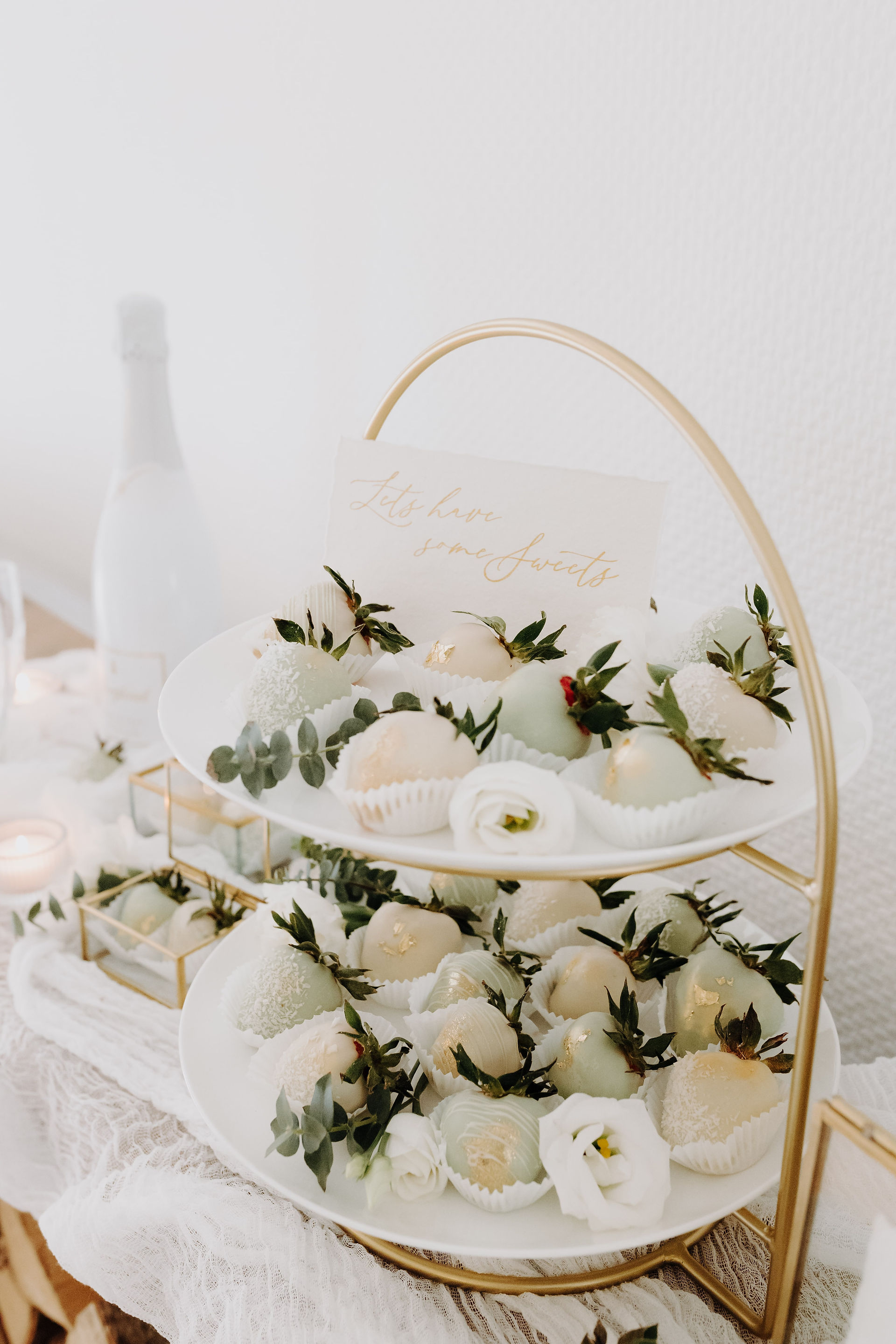 Hochzeit Boho Glam Trockenblumen Tischdeko