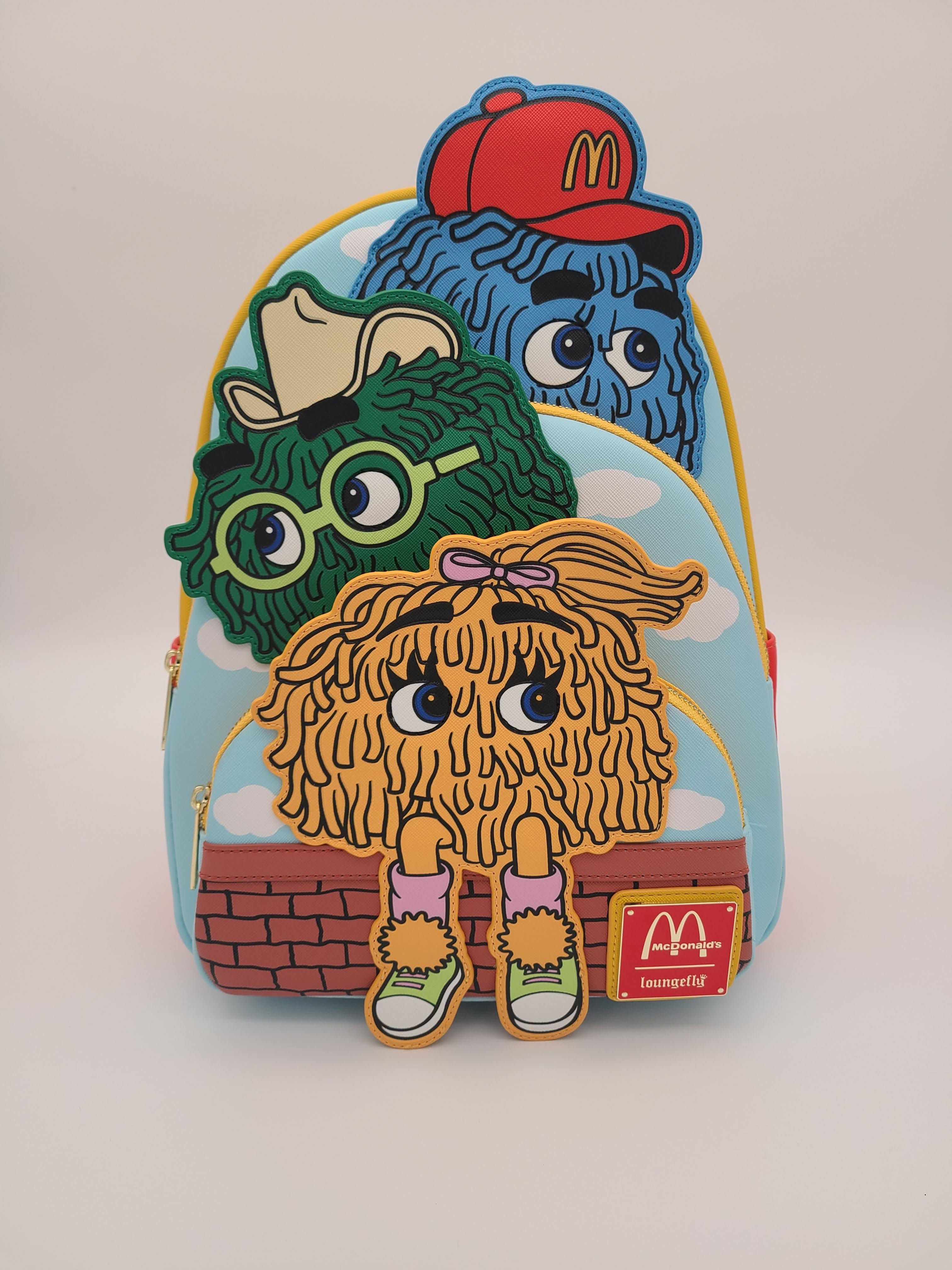 Loungefly McDonald's Vintage Fry Kids Triple Pocket Mini Backpack