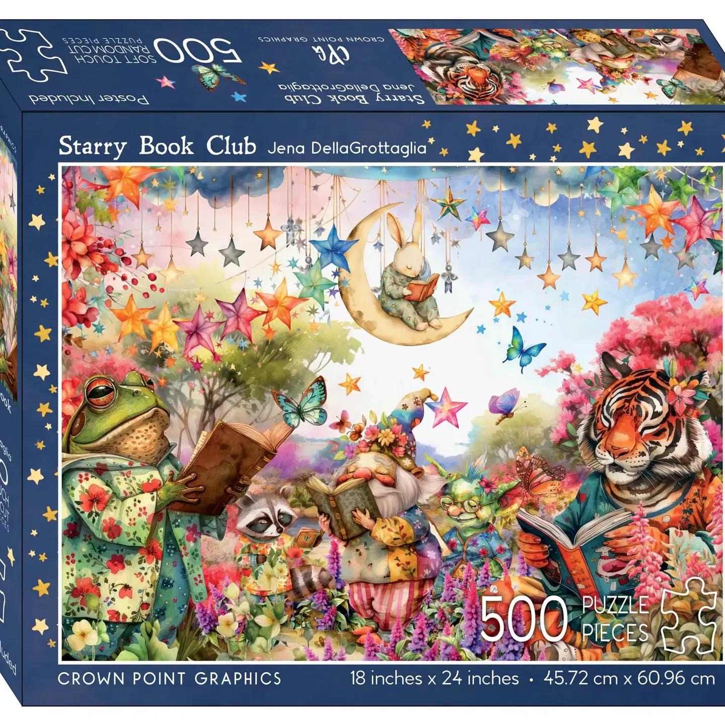 Starry Book Club - 500 Piece Jigsaw Puzzle