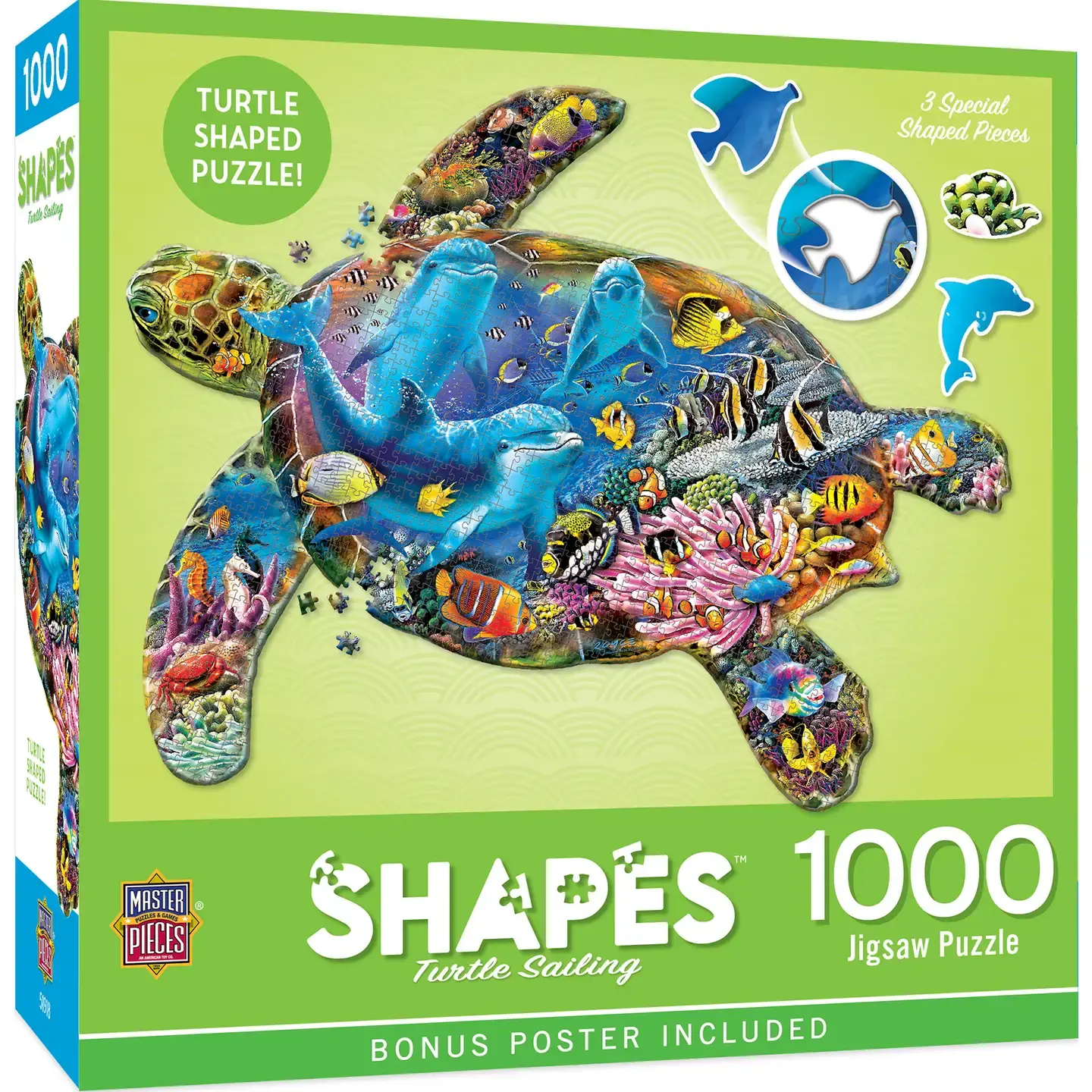 Turtle Sailing 1000 Piece Shaped Puzzle