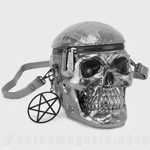 Grave Digger Gunmetal Skull Handbag | The Tiki Lounge