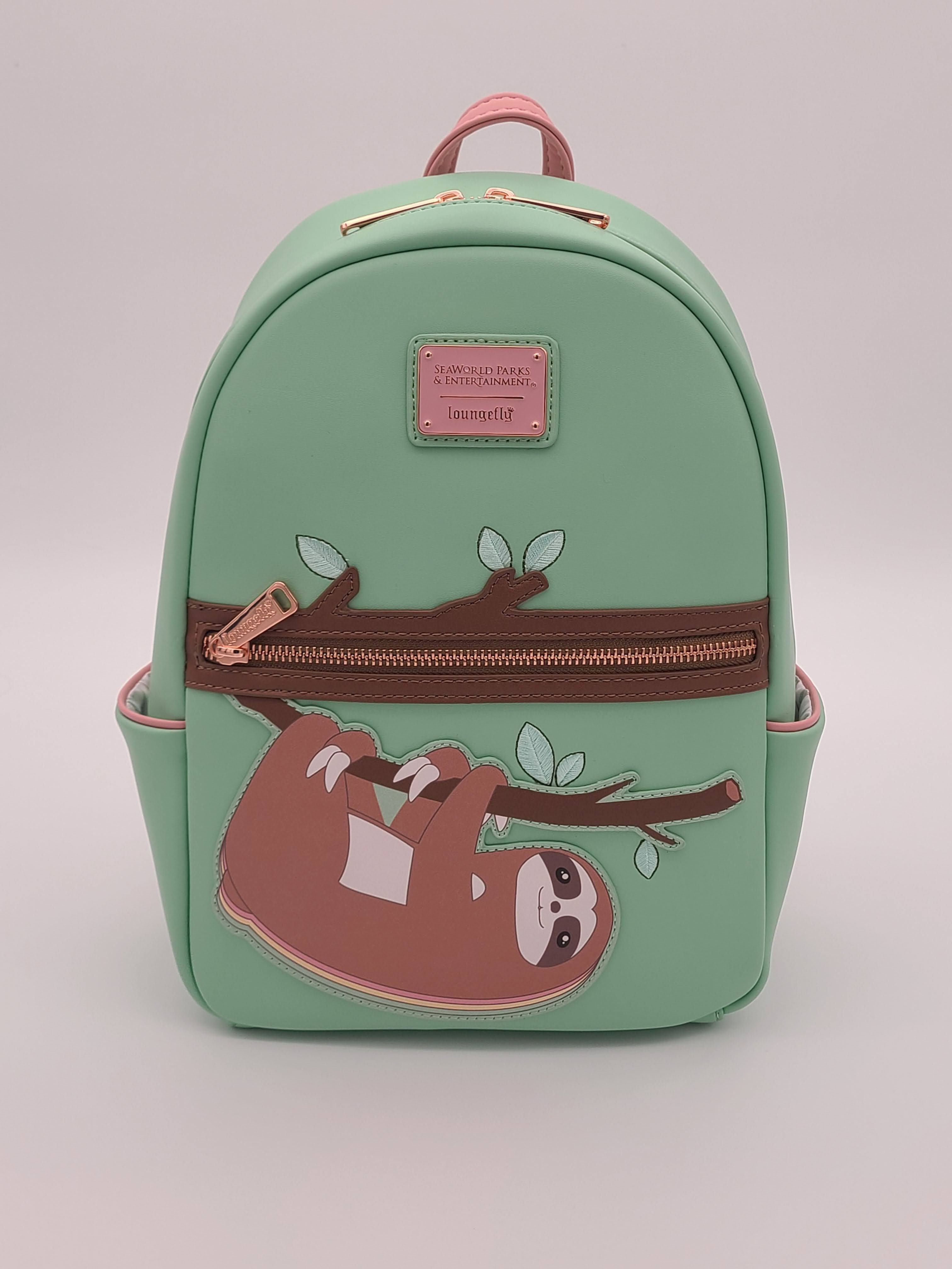 Loungefly SeaWorld Sloth in Tree Mini Backpack