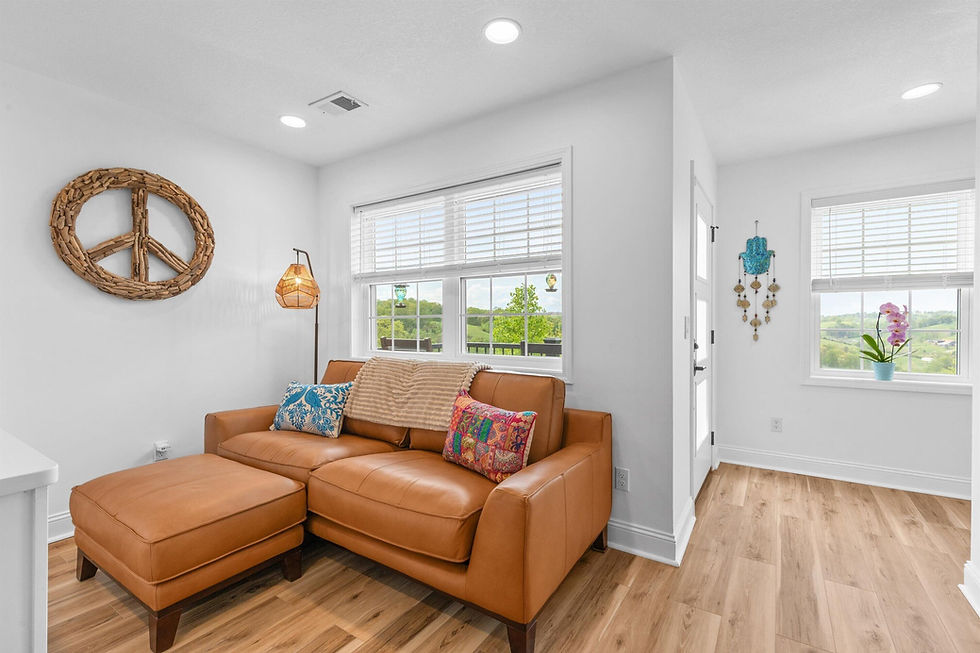 Living room at Serenity Villa with SONOS sound system
