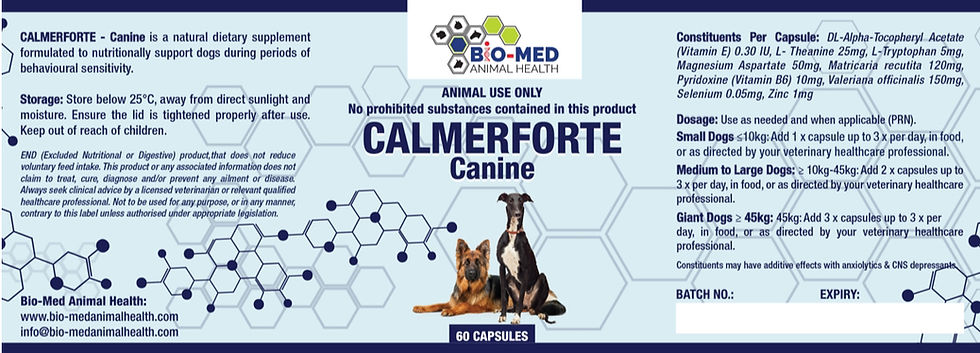 Thumbnail: CALMERFORTE - Canine