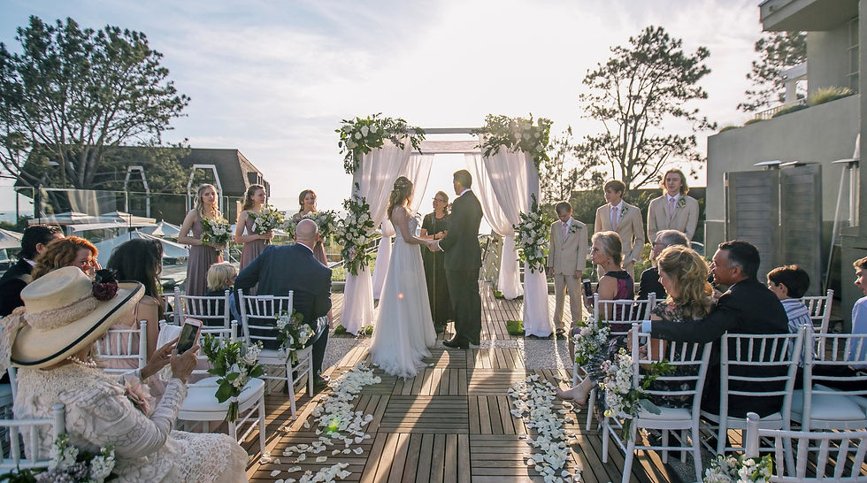 Sunset Terrace L'Auberge Wedding