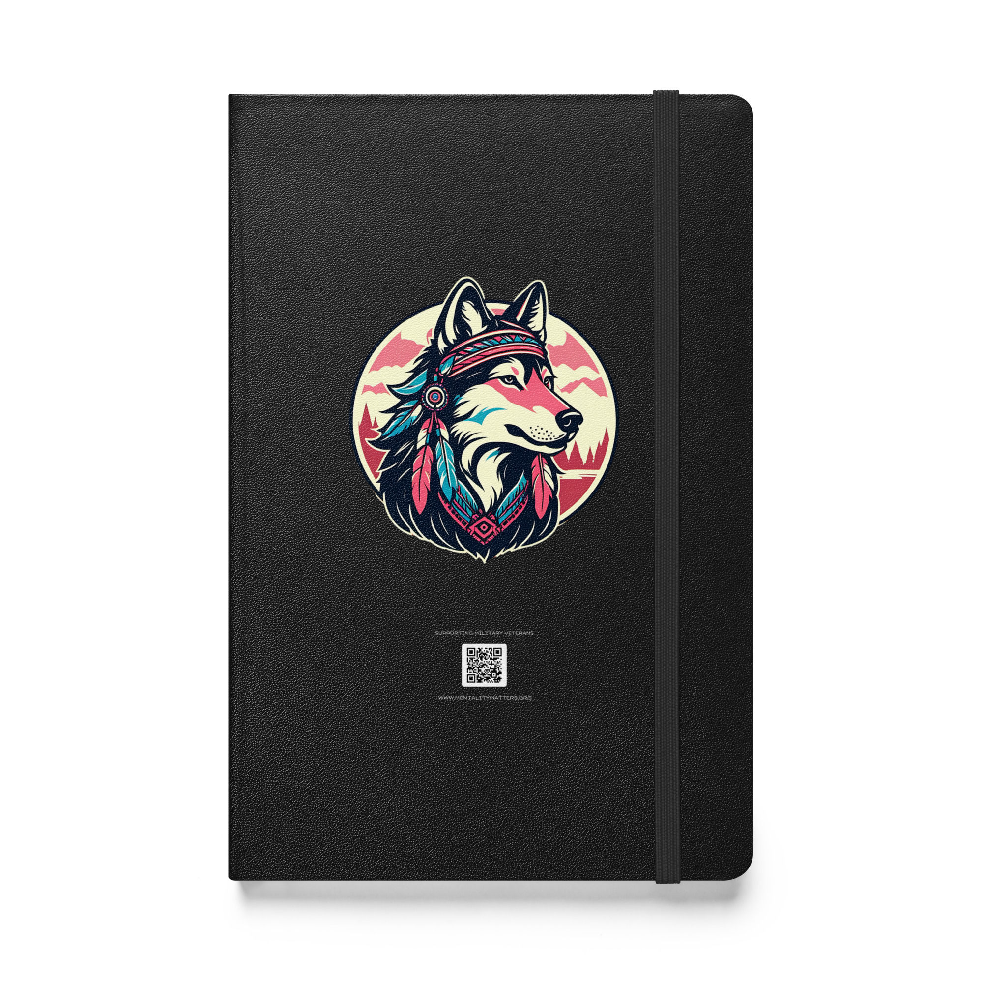 Hardcover bound Wolf No.3 notebook