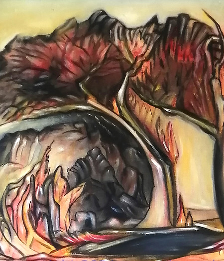 oil on canvas artwork