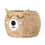Thumbnail: Water Hyacinth Bear Storage Basket, featuring a cute bear embroidered face