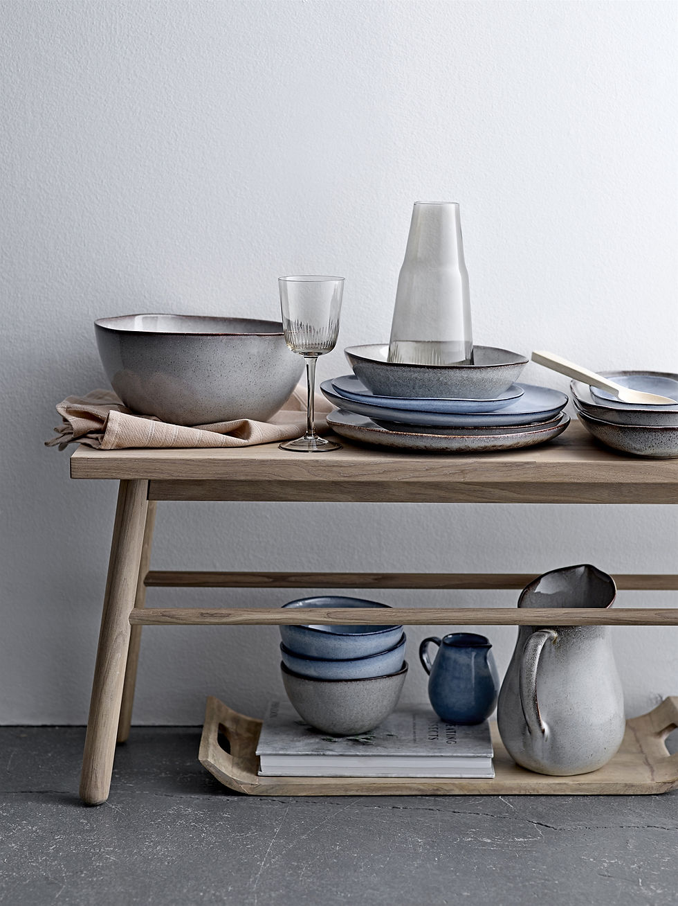 Thumbnail: Sandrine blue ceramic bowl