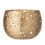 Thumbnail: brass candle holder votive with punched out pattern