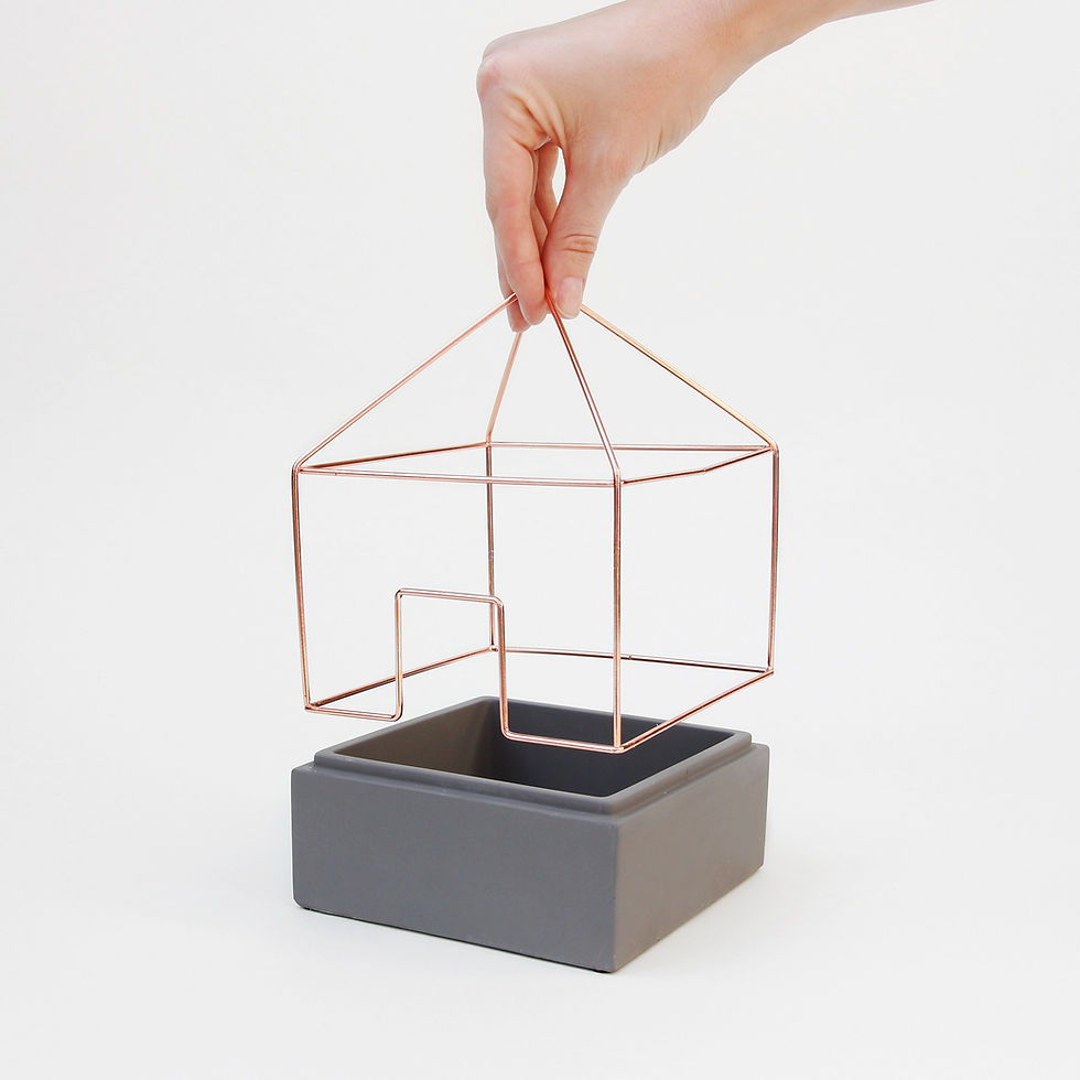 Thumbnail: concrete and copper terrarium is great for housing cacti and succulents