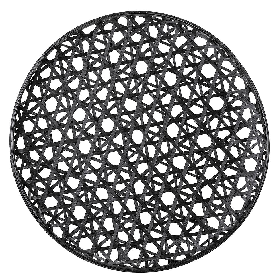 Black Bamboo Wall Decor