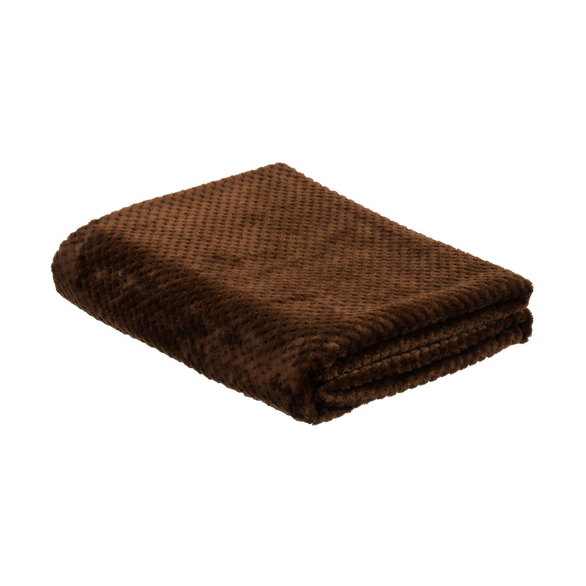 Pecan brown coloured super soft blanket