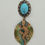 Thumbnail: Howlite and gecko hand painted leaf necklace 