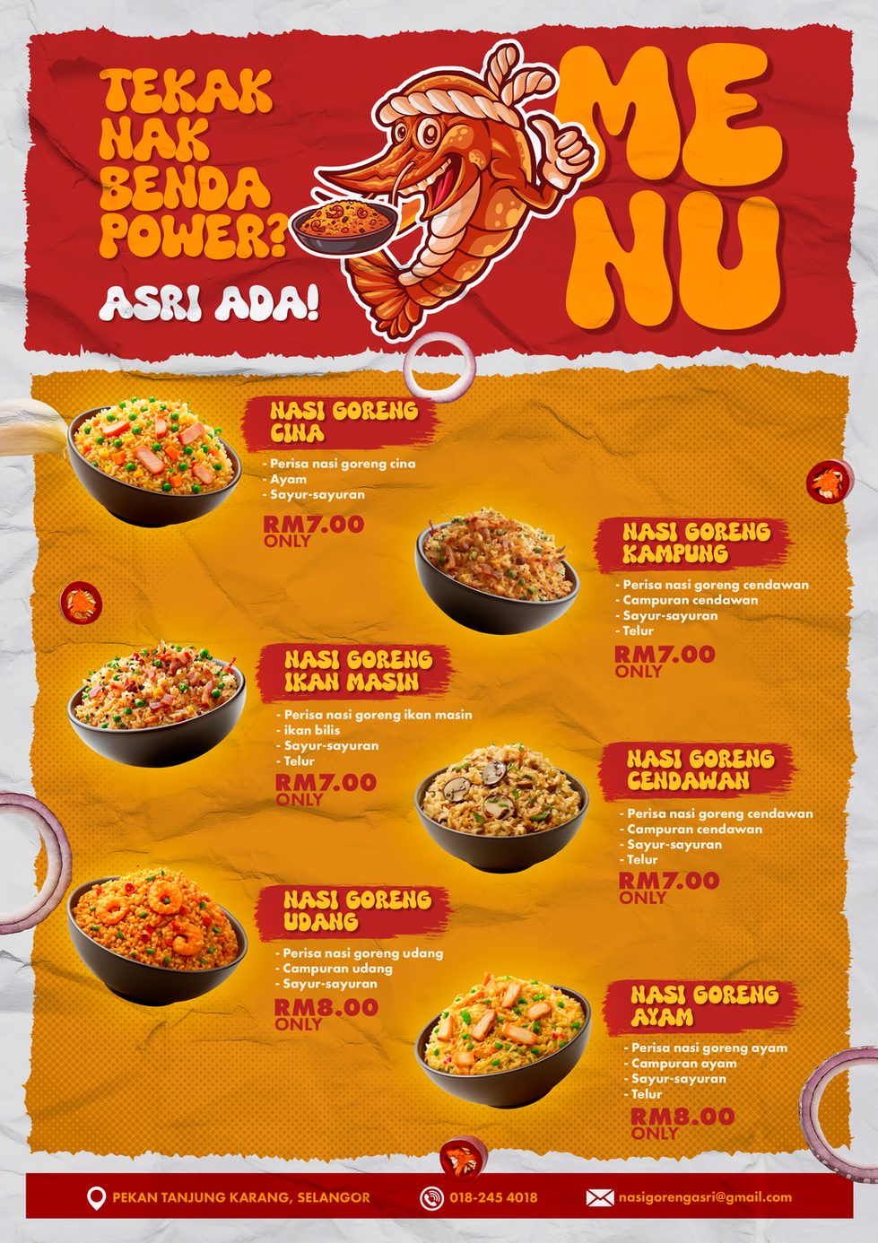 menu potrait