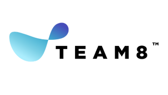 אבסטרקט כחול וסגול על רקע שחור, עיצוב מודרני מופשט.