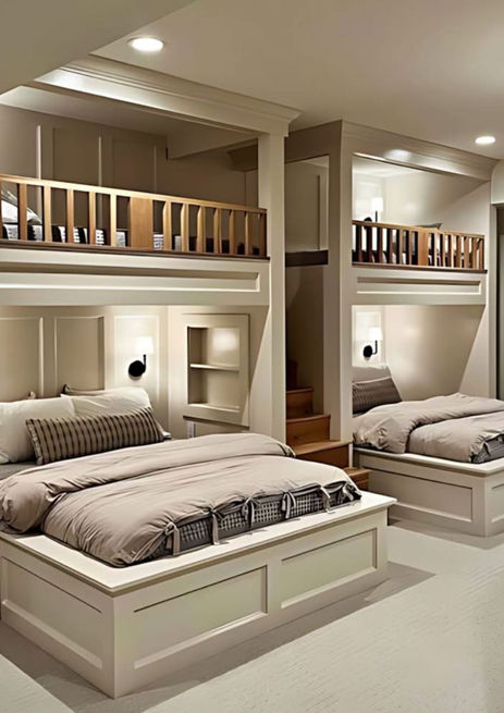 Custom Built in Bunk beds