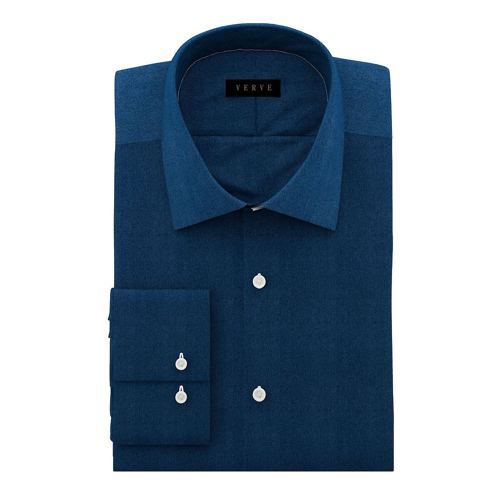 CRISP NAVY BLUE POPLIN