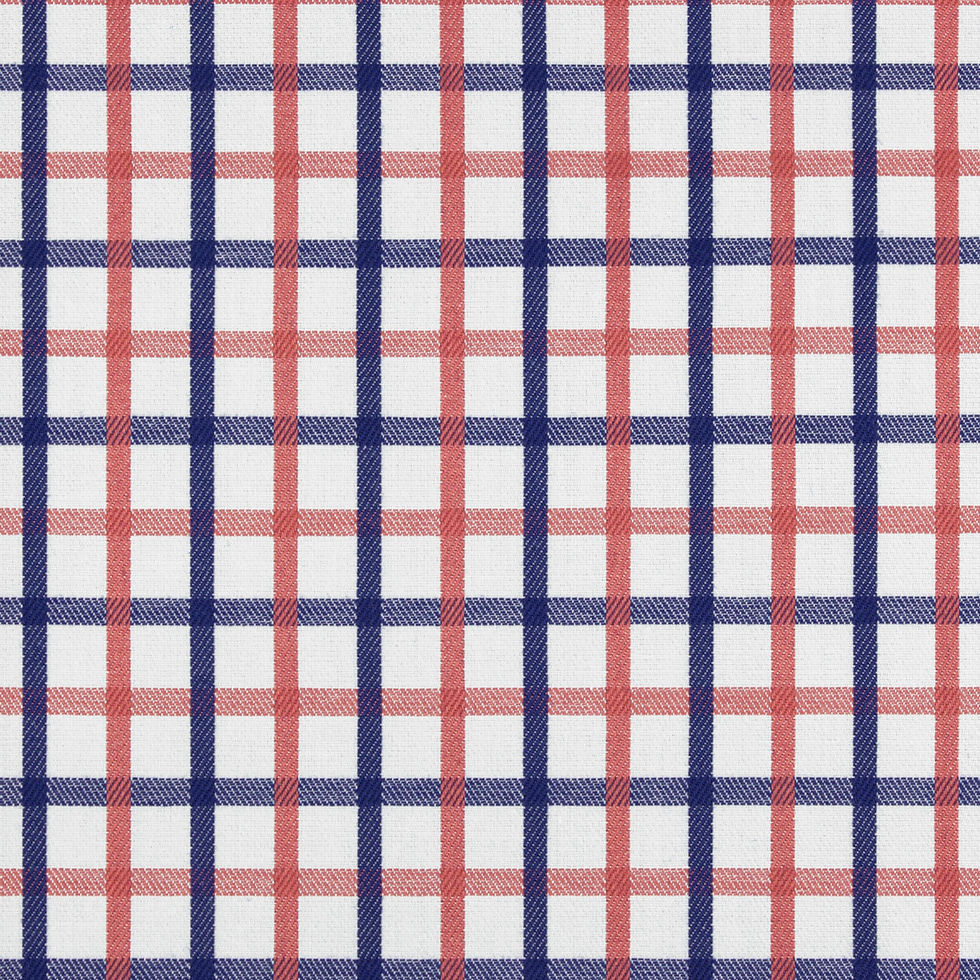 Miniaturebillede: NAVY & PEACH RED CHECK
