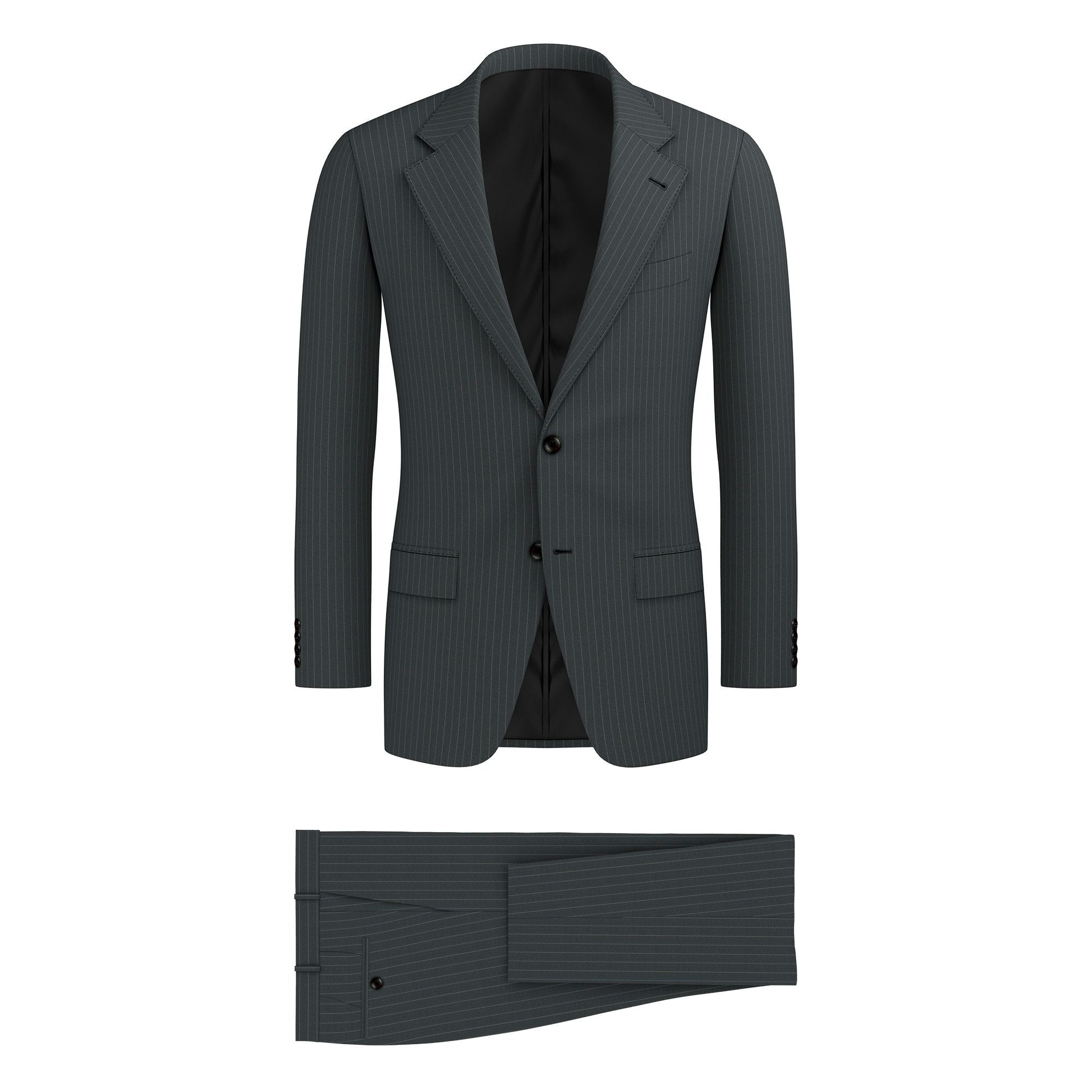 DARK GREY PINSTRIPE