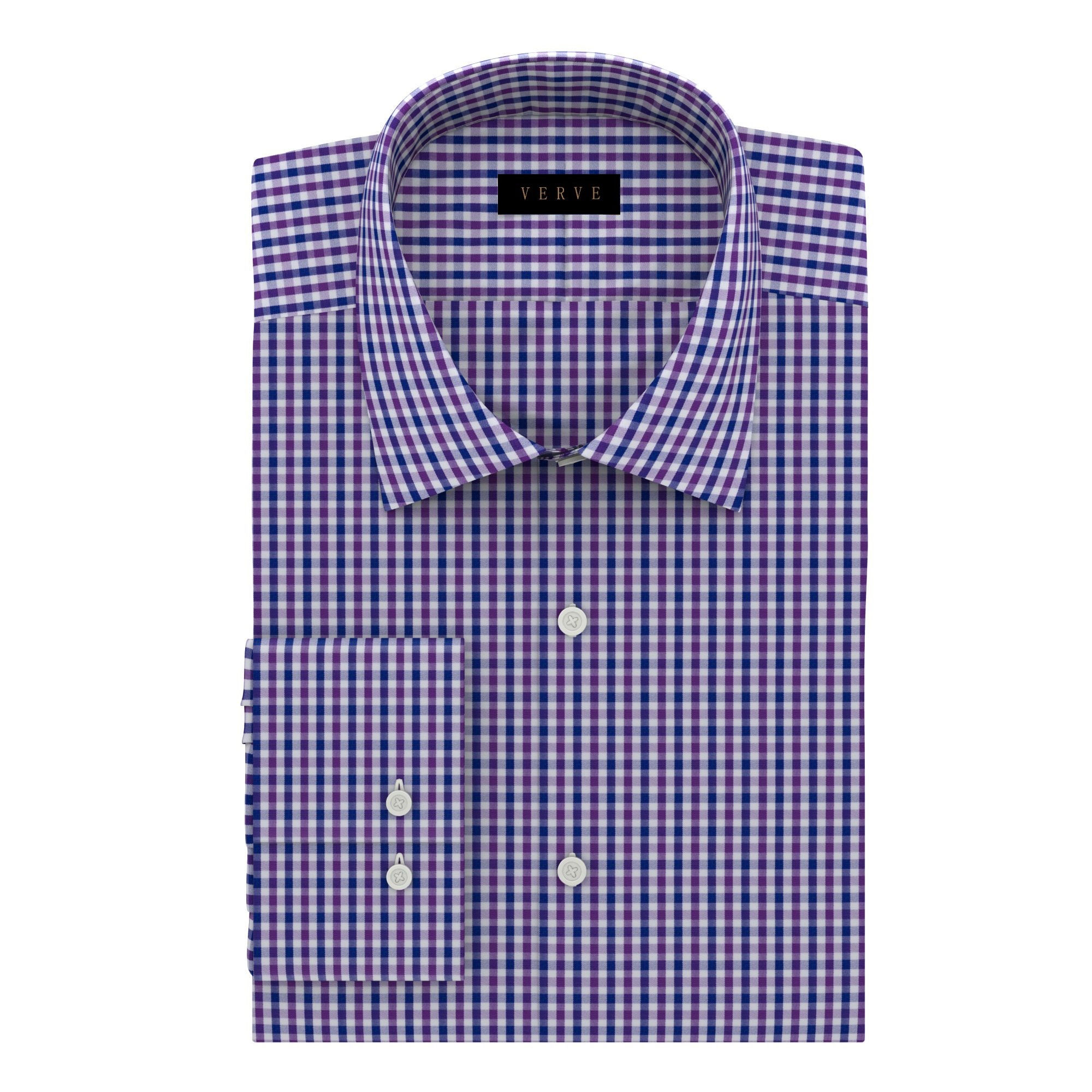 PURPLE AND BLUE GINGHAM