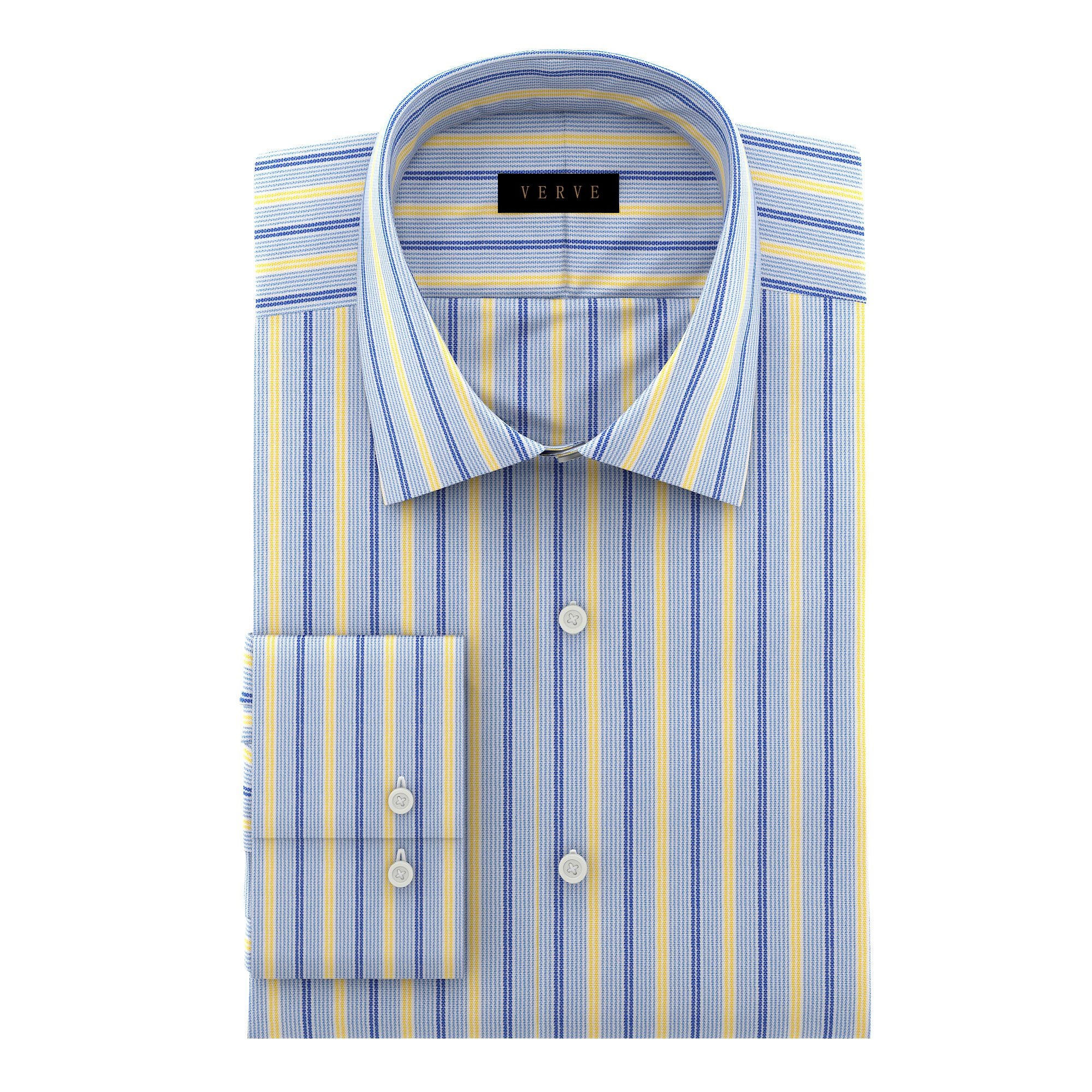 BLUE, NAVY AND YELLOW STRIPE