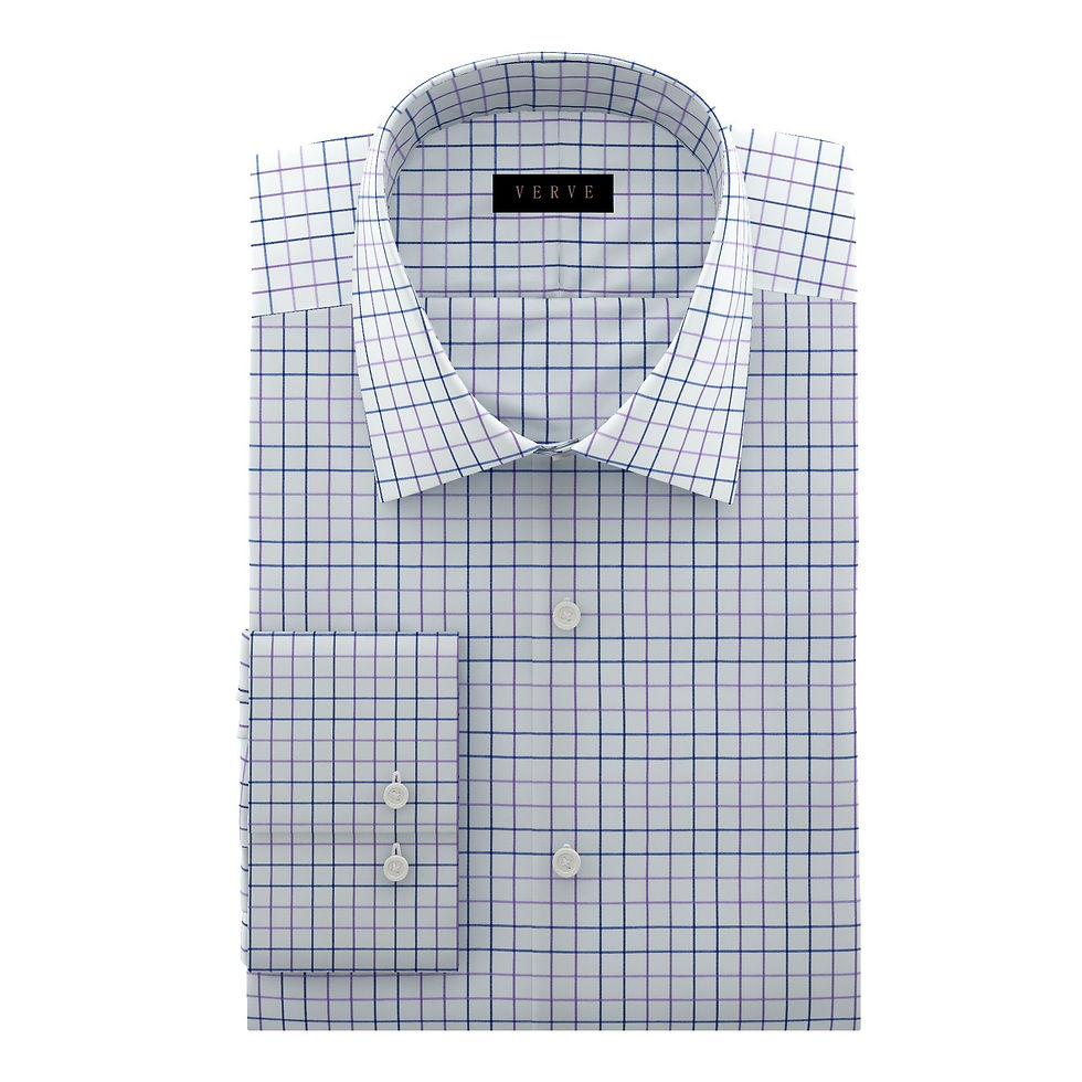 PURPLE AND BLUE MINI WINDOWPANE