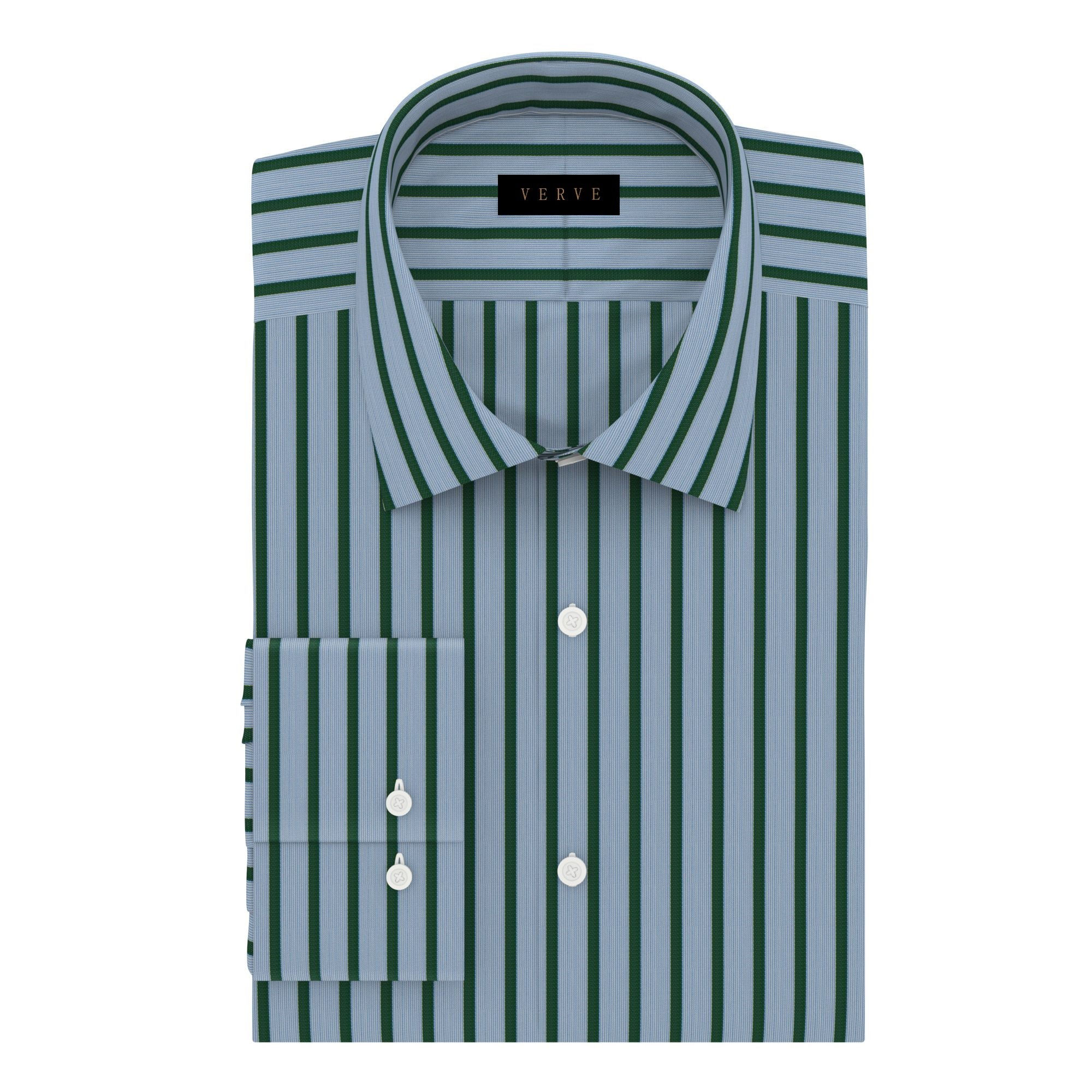 LIGHT BLUE & GREEN STRIPE