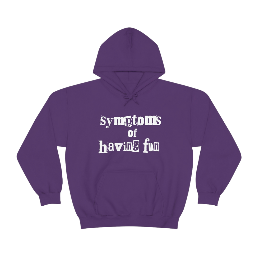 Thumbnail: SYMPTOMS of HAVING FUN Unisex Hoodie
