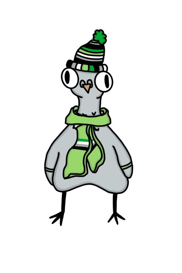 Thumbnail: Pride Pigeon stickers 