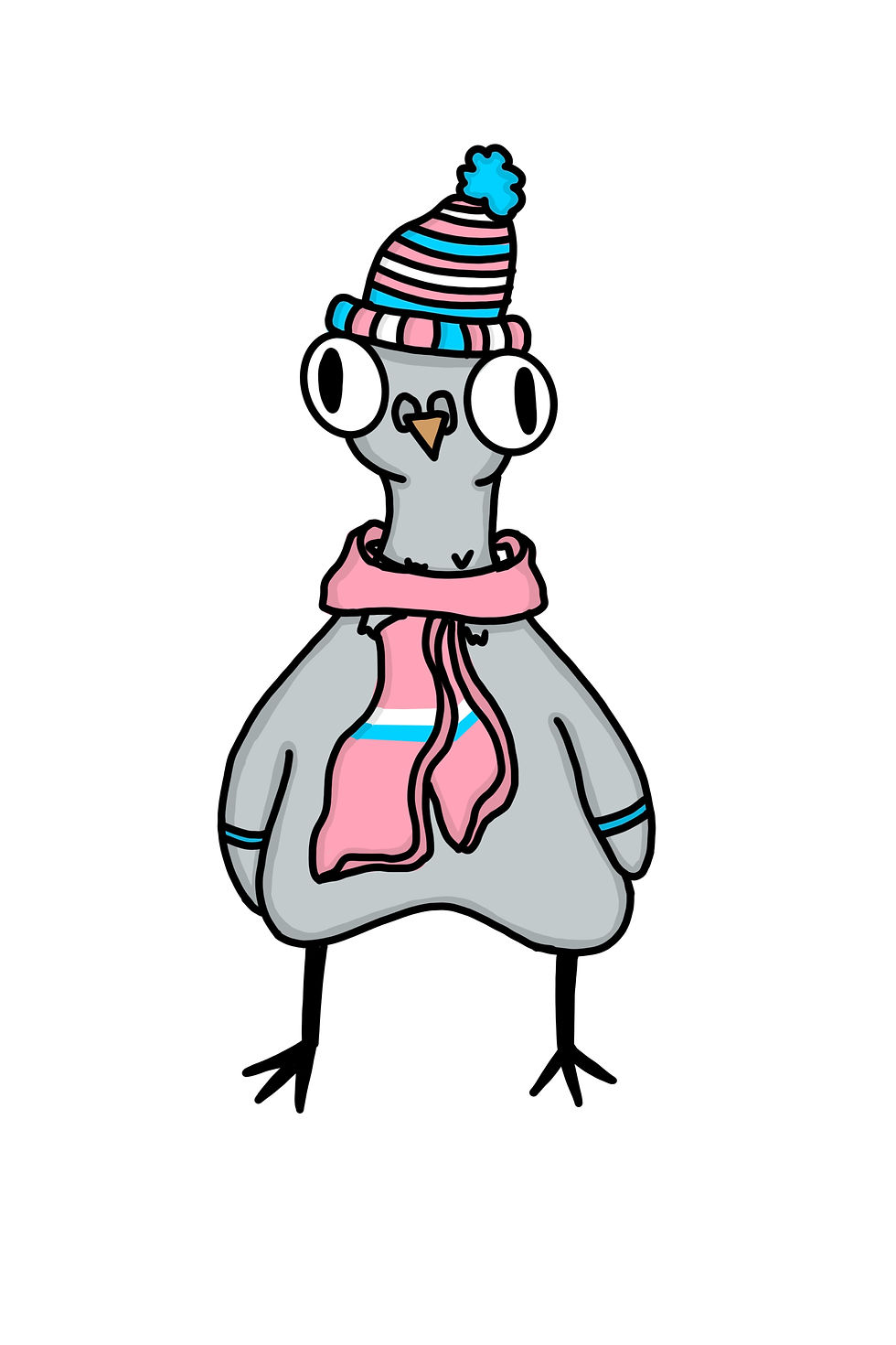 Thumbnail: Pride Pigeon stickers 