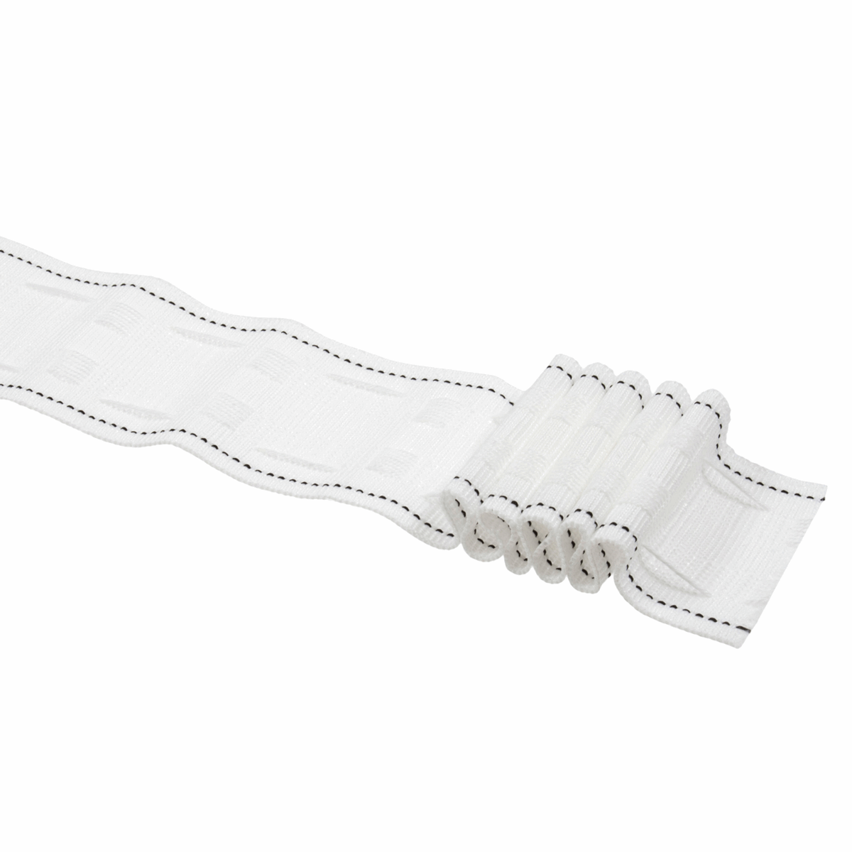 2”/50mm Curtain Tape: Pencil Pleat: White