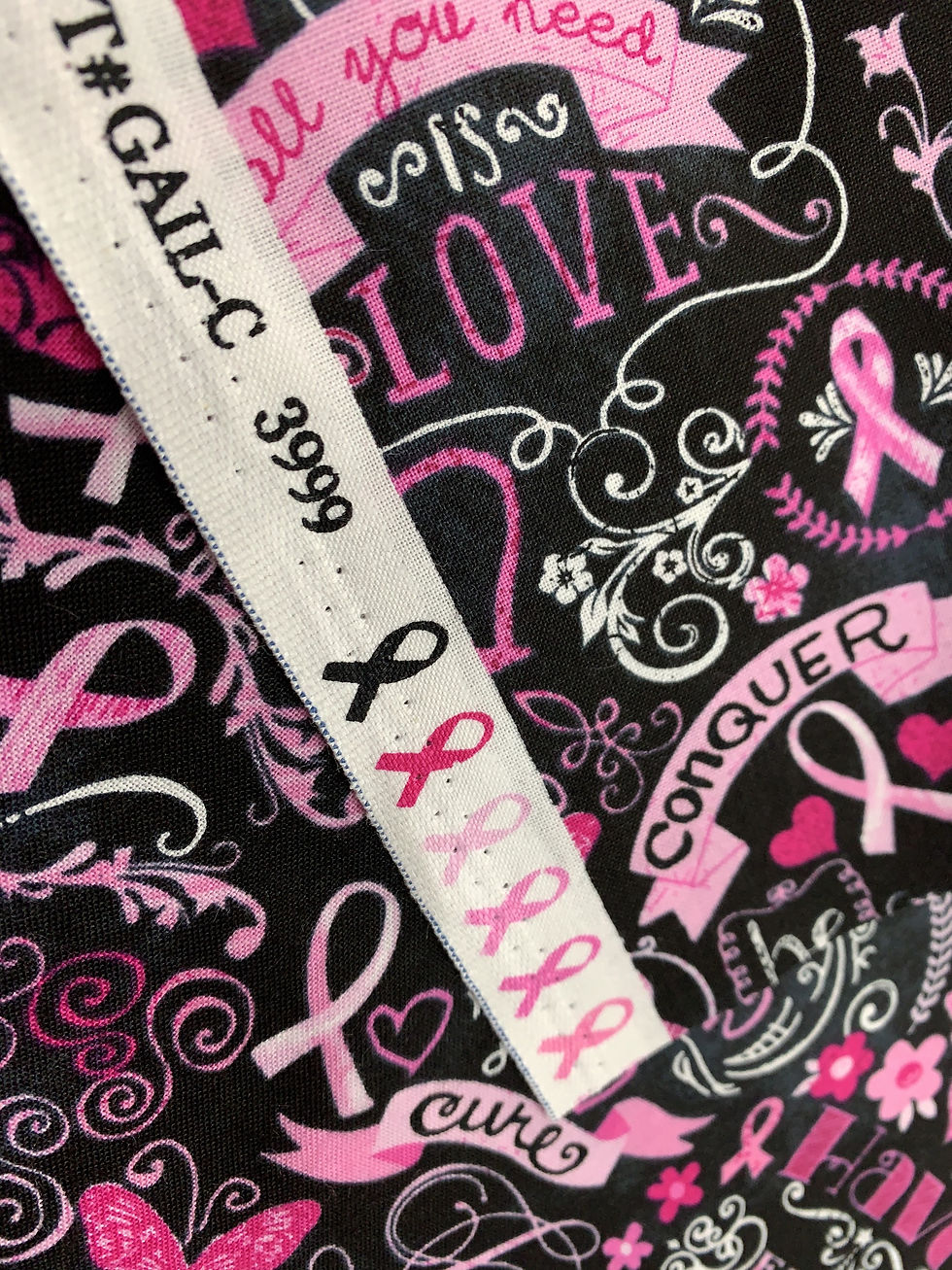 Thumbnail: Pink Ribbon Cancer Support Fabric