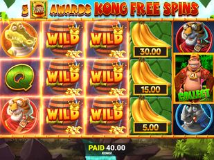 Blueprint Gaming's King Kong Cash Go Bananas Jackpot KingTM offers entertaining wild feature gamepla