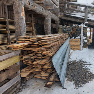 Selbstgesägtes Holz - Omavaraniemi