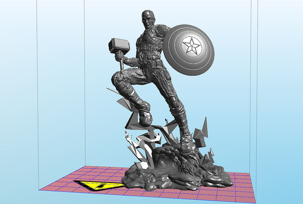 Thumbnail: CAPTAIN AMERICA AVENGERS ENDGAME MARVEL MODEL FOR 3D PRINT