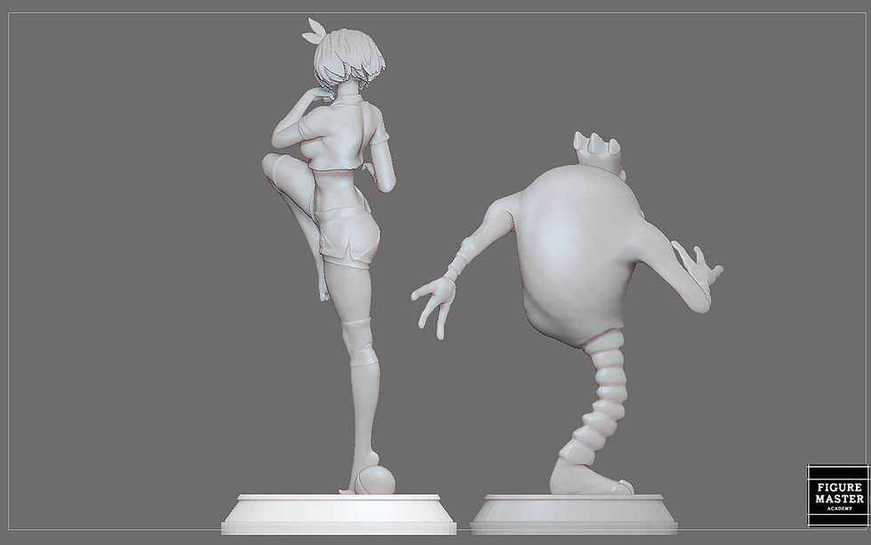 Thumbnail: BEA POKEMON TRAINER CUTE SEXY GIRL HITMONLEE ANIME CHARACTER 3D PRINT MODEL
