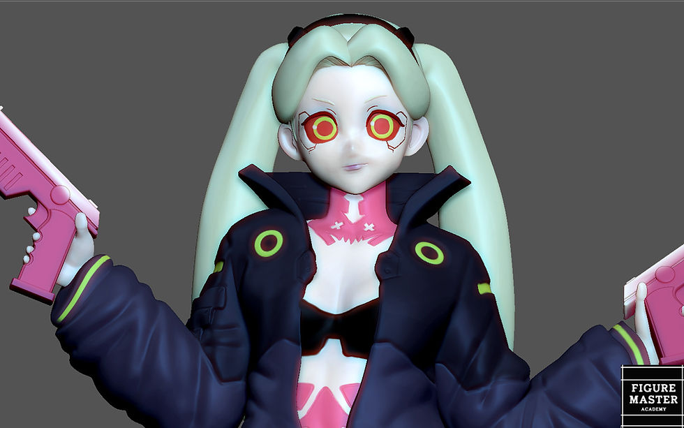 Thumbnail: REBECCA CYBERPUNK EDGERUNNERS 2077 ANIME GIRL CHARACTER 3D PRINT
