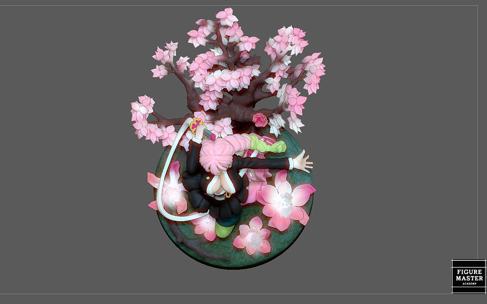 Thumbnail: KANROJI Mitsuri KIMETSU NO YAIBA ANIME SEXY GIRL CHARACTER 3D print model
