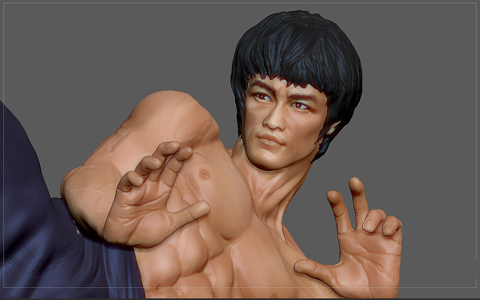 Thumbnail: BRUCE LEE STATUE ACTION MOVIE STAR KUNGFU MASTER MARTIAL ARTS 3d print