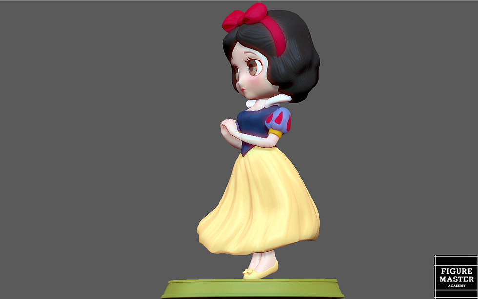 Thumbnail: SNOW WHITE cute DISNEY PRINCESS CHARACTER GIRL ANIME WOMANSTATUE 3D print mod