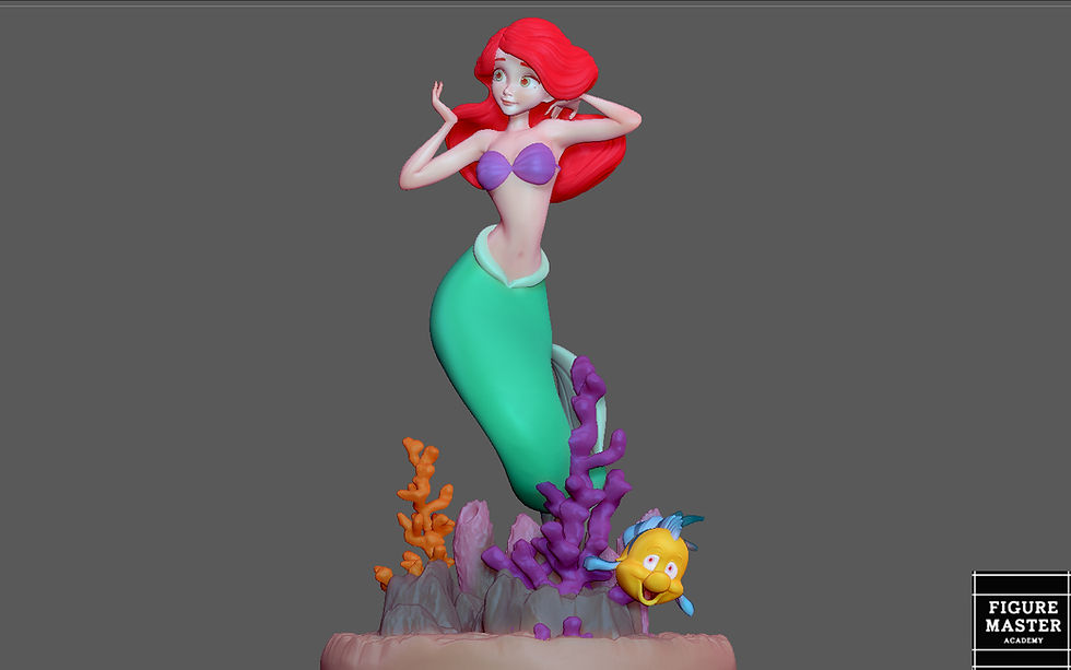 Thumbnail: ARIEL LITTLE MERMAID 2 DISNEY ANIMATION CHARACTER STATUE princess 3d print