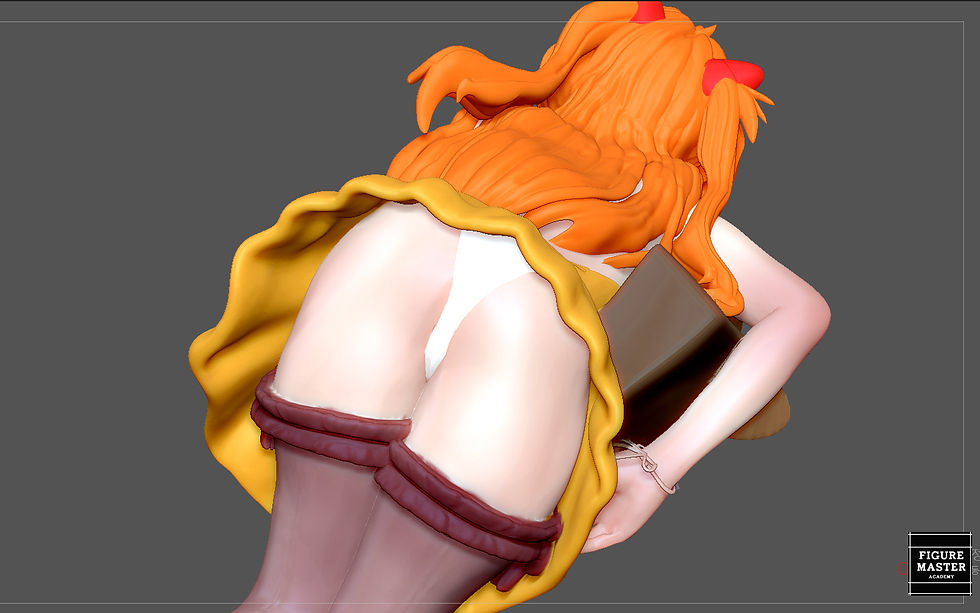 Thumbnail: ASUKA LANGLEY CASUAL DRESS EVANGELION ANIME CUTE GIRL CHARACTER 3D PRINT MODEL