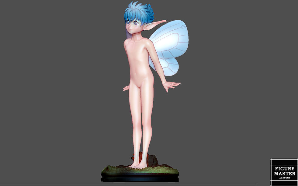 Thumbnail: BERSERK PUCK FAIRY ELF FANTASY ANIME SWORD CHARACTER 3D PRINT MODEL