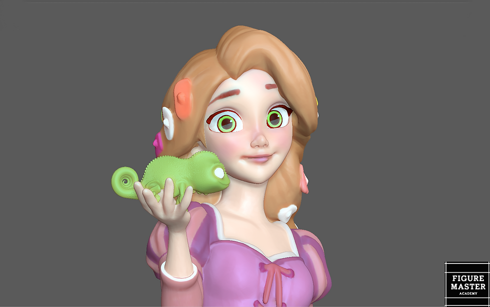 Thumbnail: RAPUNZEL PRINCESS BASE STATUE DISNEY ANIME PRETTY GIRL 3D print model