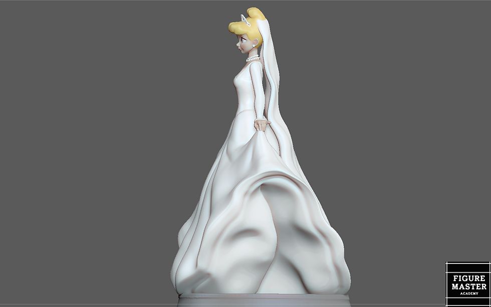 Thumbnail: CINDERELLA WEDDING DRESS DISNEY PRINCESS GIRL ANIMATION 3D PRINT