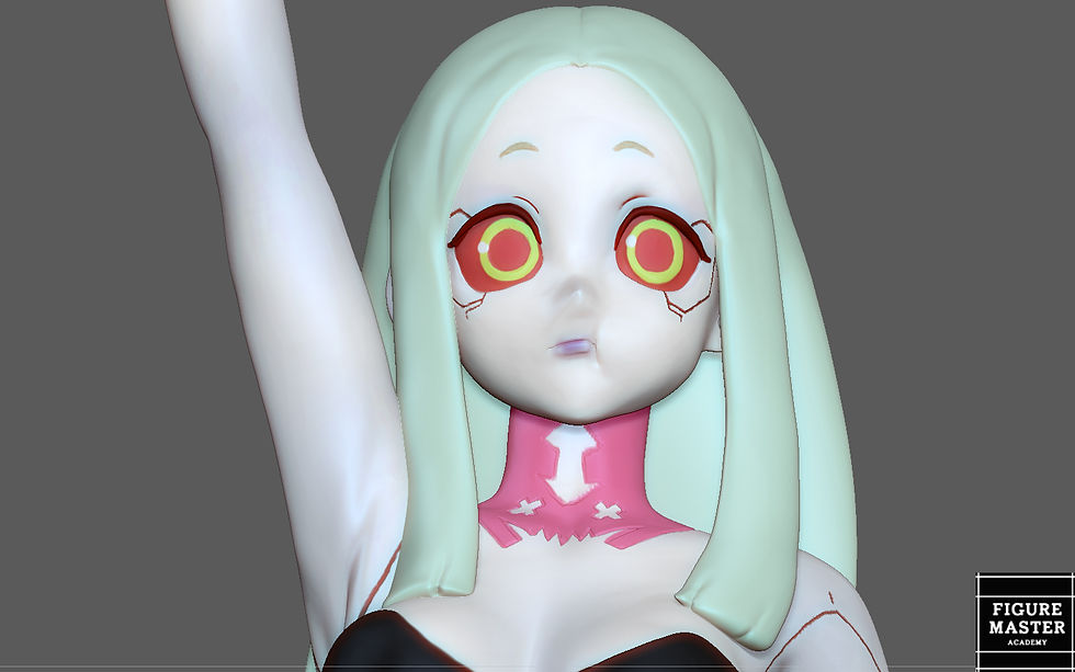 Thumbnail: REBECCA 3 CYBERPUNK EDGERUNNERS 2077 ANIME GIRL CHARACTER 3D PRINT