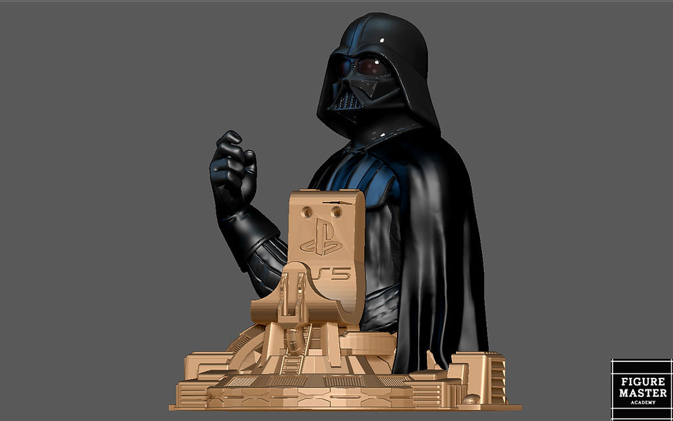 Thumbnail: DARTH VADER PS5 PS4 CONTROLLER HOLDER MODEL STARWARS DISNEY 3D PRINT
