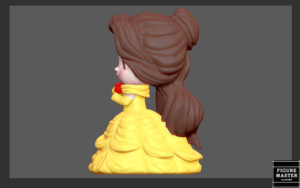 Thumbnail: BELLE BABY 2 BEAUTY AND THE BEAST DISNEY PRINCESS ANIMATION 3D PRINT